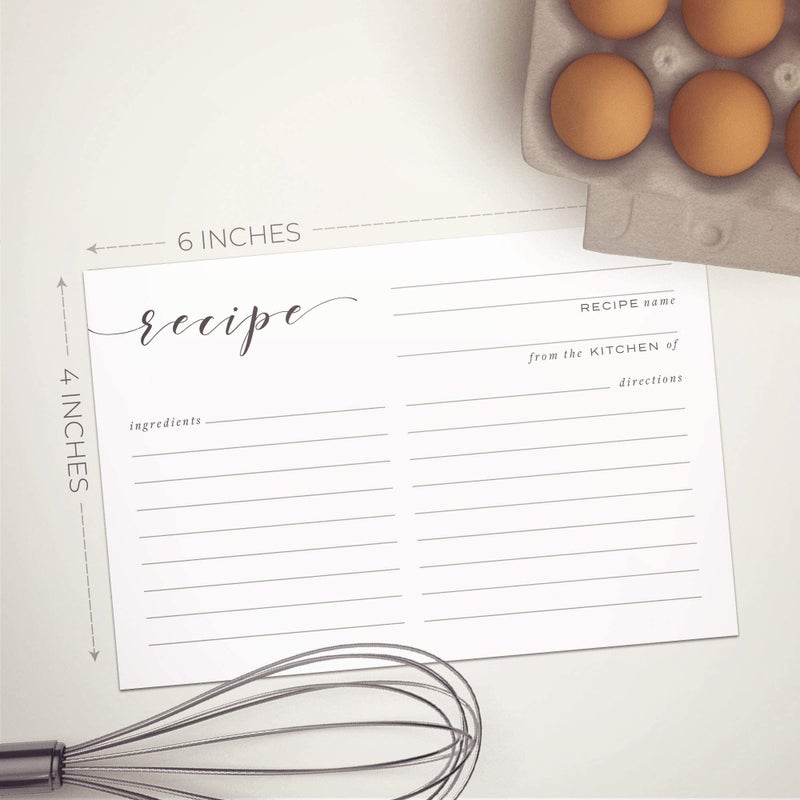 Dashleigh Recipe Card Notepad, 4x6 in, 100 Sheets, Front and Back - Image 5